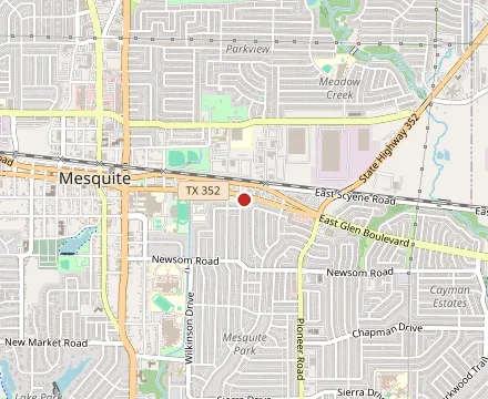 Map showing Yia Yia's House Of Gyros Mesquite
