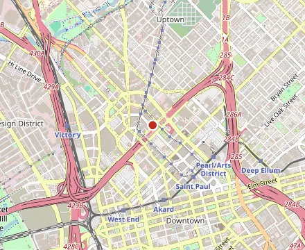Map showing Miriam Cocina Latina