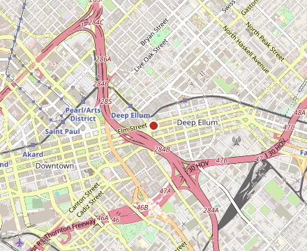 Map showing Big Guy's Chicken & Rice