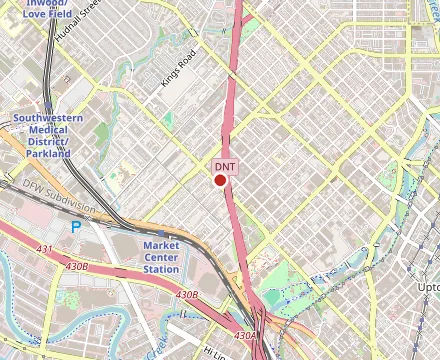 Map showing Mike's Chicken